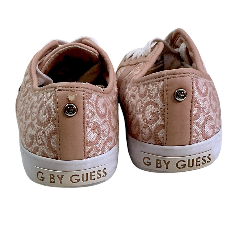 G by Guess Shoes Womens 8.5 M Tannur 3 Sneakers Pink Canvas Round Toe Lace Up - Picture 11 of 15